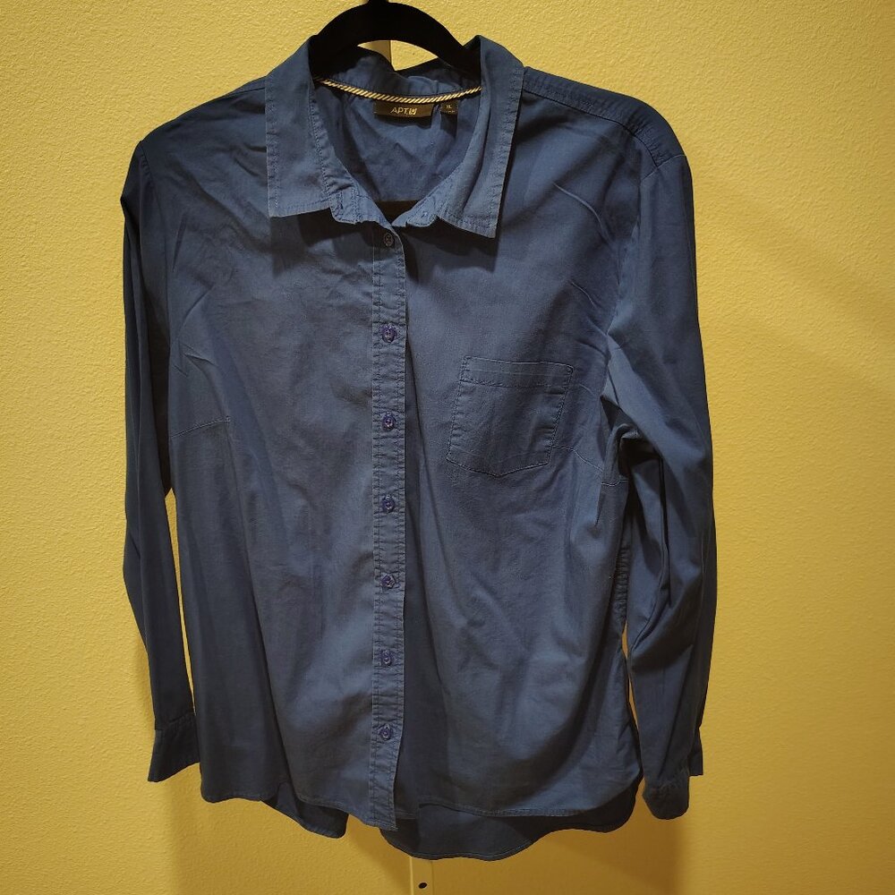 Apt. 9 Women's Button Front Collared Blouse Size … - image 1